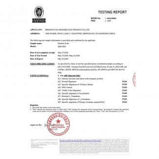 Food-Contact Report - LFGB / EC 1935/2004