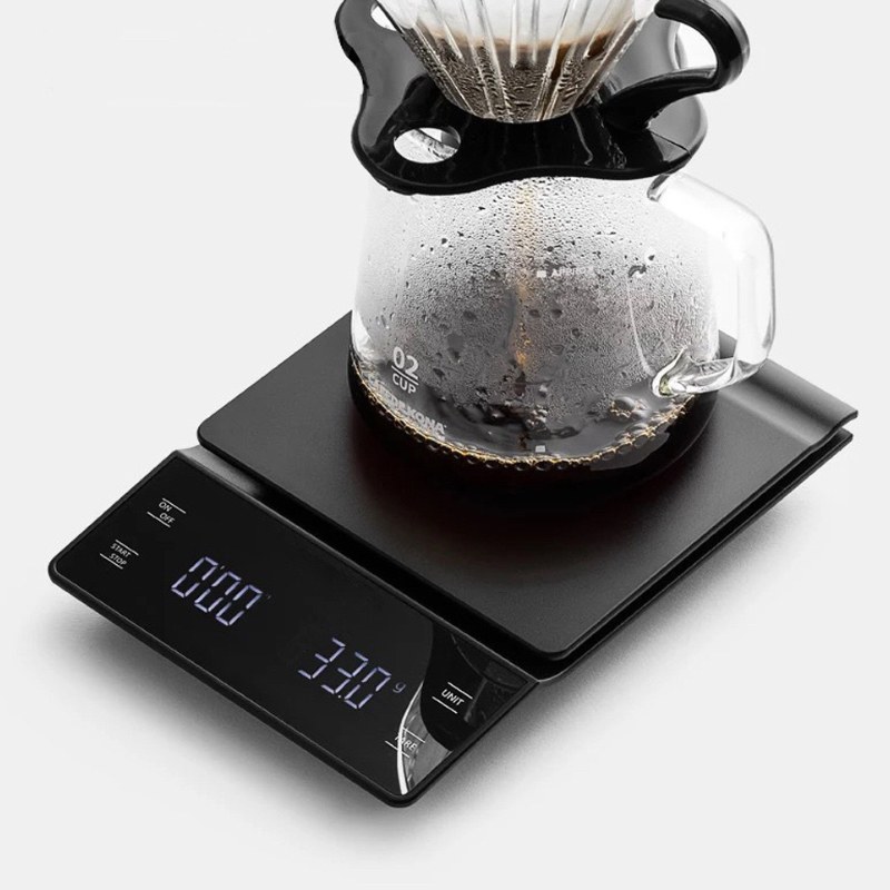 LED Coffee Scale 3kg/0.1g with Silicone Mat